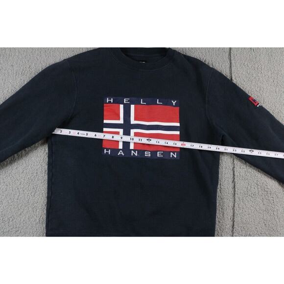 Sandro Paris x Helly Hansen Small Black Red Sweatshirt Pullover Graphic Print - Picture 6 of 11